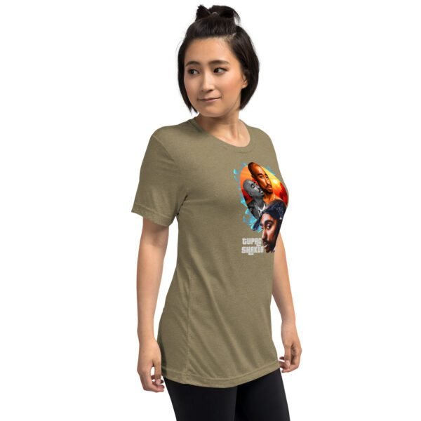 Blue Triblend Short Sleeve T-Shirt | Charcoal-Black, Clay, Grey, Mauve, Olive, Tan, Teal | XS-4XL | Vintage Fit | 50% Polyester | Pop Culture Tee - Image 35
