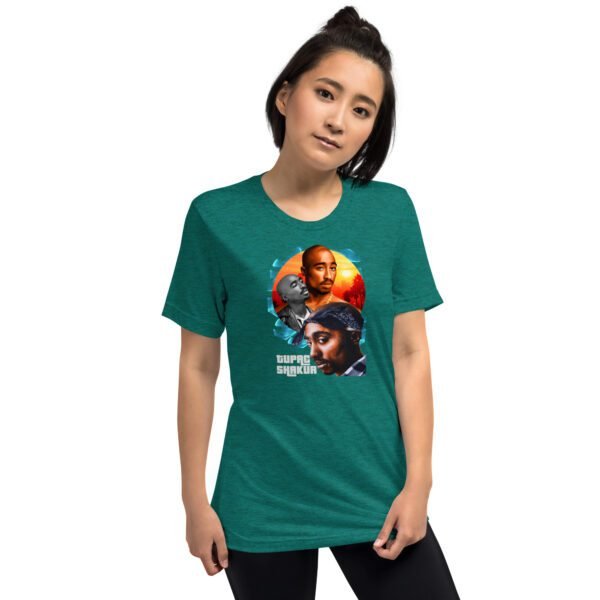 Blue Triblend Short Sleeve T-Shirt | Charcoal-Black, Clay, Grey, Mauve, Olive, Tan, Teal | XS-4XL | Vintage Fit | 50% Polyester | Pop Culture Tee - Image 7