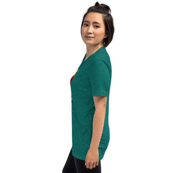 Blue Triblend Short Sleeve T-Shirt | Charcoal-Black, Clay, Grey, Mauve, Olive, Tan, Teal | XS-4XL | Vintage Fit | 50% Polyester | Pop Culture Tee - Image 8