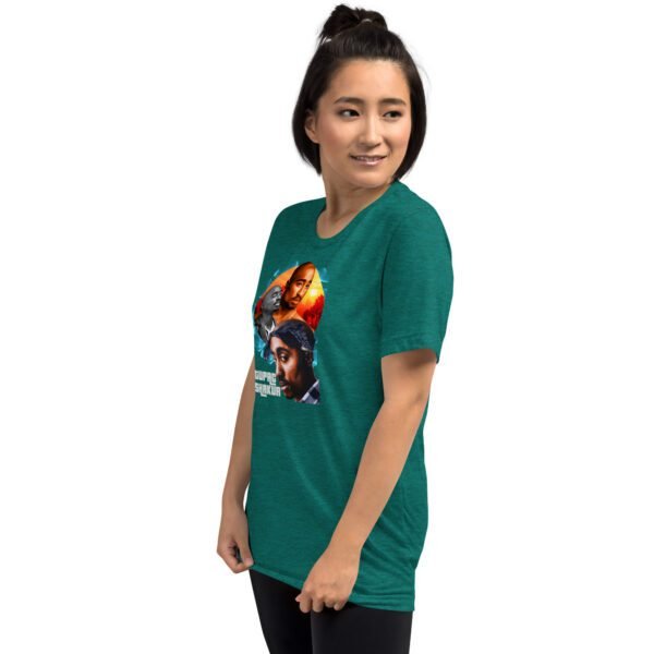 Blue Triblend Short Sleeve T-Shirt | Charcoal-Black, Clay, Grey, Mauve, Olive, Tan, Teal | XS-4XL | Vintage Fit | 50% Polyester | Pop Culture Tee - Image 9