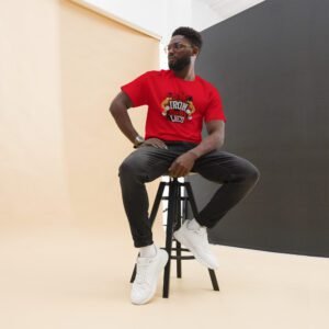 The Iron Never Lies Fitness Enthusiast Tee in Irish Green, Orange, Red | 100% Cotton Unisex Classic Tee | Available in 2XL, 3XL, 4XL, L, M, S, XL