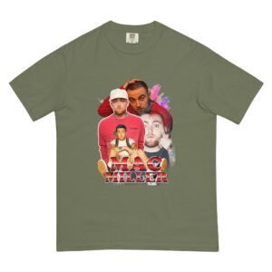Unisex Garment-Dyed Heavyweight T-Shirt in Berry, Granite, Grey, Lagoon Blue, Moss, Seafoam, Watermelon, White – 2XL, 3XL, 4XL, L, M, S, XL – 100% Ring-Spun Cotton – Pop Culture T-Shirts