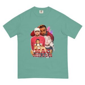 Unisex Garment-Dyed Heavyweight T-Shirt in Berry, Granite, Grey, Lagoon Blue, Moss, Seafoam, Watermelon, White – 2XL, 3XL, 4XL, L, M, S, XL – 100% Ring-Spun Cotton – Pop Culture T-Shirts