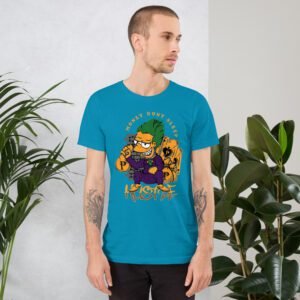Urban Life Unisex Aqua Black Heather Prism Ice Blue T-Shirt | Combed Cotton | Lightweight