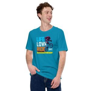 Urban Life BMX T-Shirt in Aqua, Black, Forest, Maroon, Navy, Olive, Red, True Royal | Sizes S-4XL | 100% Cotton