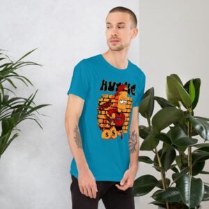 Men's Unisex Aqua Heather Prism Ice Blue T-Shirt | Lightweight Cotton | Urban Life Apparel