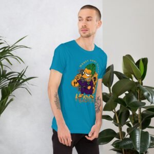 Urban Life Unisex Aqua Black Heather Prism Ice Blue T-Shirt | Combed Cotton | Lightweight