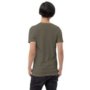 Army Green Unisex Modern T-Shirt | Athletic Heather, Heather Deep Teal, Heather Orange | Leaf, Pebble, Red, Toast | S-4XL Sizes | Soft Lightweight Cotton | Custom Made On Demand