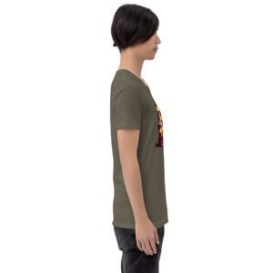 Army Green Unisex Modern T-Shirt | Athletic Heather, Heather Deep Teal, Heather Orange | Leaf, Pebble, Red, Toast | S-4XL Sizes | Soft Lightweight Cotton | Custom Made On Demand