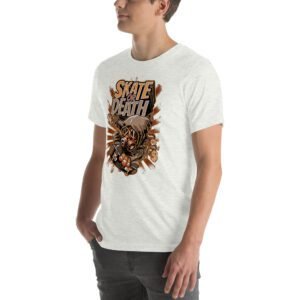 Skate or Death Thrill-Seeker Graphic Tee in Aqua, Ash, Black, Cardinal, Citron, Forest, Leaf, Olive, Red, True Royal, White – Sizes S-4XL – Urban Life T-Shirt