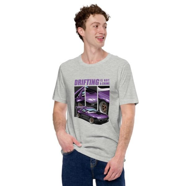 Drifting As Crime Casual Tee | Various Colors & Sizes Available | Perfect for Car Enthusiasts - Image 25