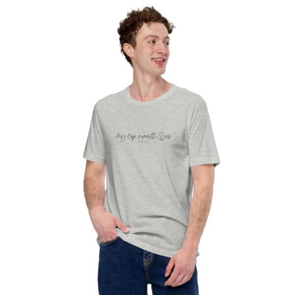Psalm My Cup Overflows T-Shirt: Spiritual Tee in Various Colors and Sizes - Image 25