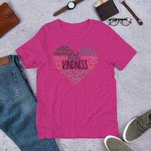 Spread Kindness Daily Classic T-Shirt in Asphalt, Athletic Heather, Berry, and More - Sizes S-4XL - Urban Life Apparel