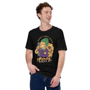 Money Don’t Sleep Hustle T-Shirt in Aqua, Black, Heather Prism Ice Blue, Kelly, Leaf, Ocean Blue, Oxblood Black, Red, White | Sizes 2XL-4XL, S-XL | 100% Cotton | Urban Life Streetwise Success Tee