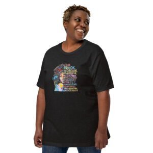 Black Resilience Tee-Shirt | Powerful Love Essence | Army, Black, Heather Forest, Maroon | 2XL-4XL, S-XL | Urban Life T-Shirts