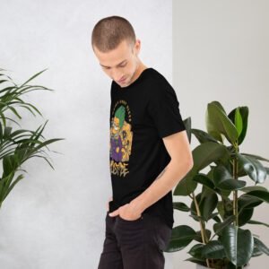 Urban Life Unisex Aqua Black Heather Prism Ice Blue T-Shirt | Combed Cotton | Lightweight