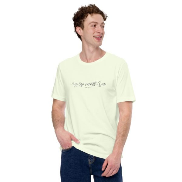 Psalm My Cup Overflows T-Shirt: Spiritual Tee in Various Colors and Sizes - Image 33