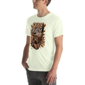 Skate or Death Thrill-Seeker Graphic Tee in Aqua, Ash, Black, Cardinal, Citron, Forest, Leaf, Olive, Red, True Royal, White – Sizes S-4XL – Urban Life T-Shirt