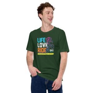 Urban Life BMX T-Shirt in Aqua, Black, Forest, Maroon, Navy, Olive, Red, True Royal | Sizes S-4XL | 100% Cotton