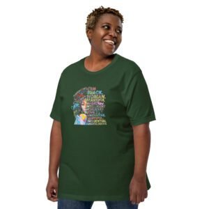 Black Resilience Tee-Shirt | Powerful Love Essence | Army, Black, Heather Forest, Maroon | 2XL-4XL, S-XL | Urban Life T-Shirts