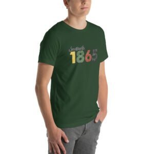 Uneteenth 1865 Legacy T-Shirt: Berry, Forest, Gold & More | Sizes S-4XL | Soft Lightweight Cotton Tee for Urban Life