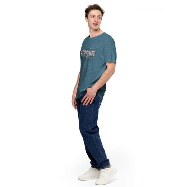 She Is Strong Statement Shirt in Heather Deep Teal, Mint, Raspberry | Sizes S-4XL | 100% Cotton | Spiritual T-Shirt - Image 10