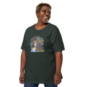 Black Resilience Tee-Shirt | Powerful Love Essence | Army, Black, Heather Forest, Maroon | 2XL-4XL, S-XL | Urban Life T-Shirts