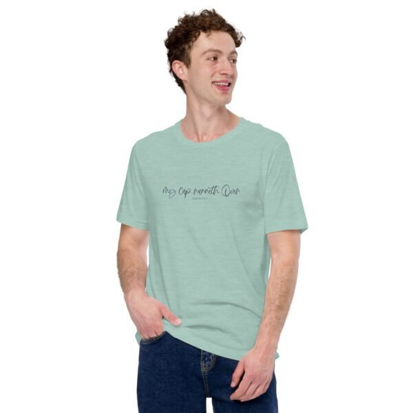 Psalm My Cup Overflows T-Shirt: Spiritual Tee in Various Colors and Sizes