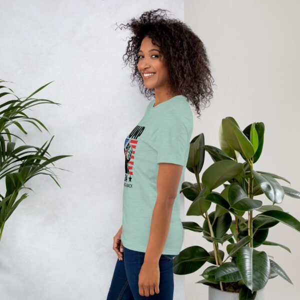 Trump 2024 Take America Back Tee-Shirt in Heather Prism Dusty Blue - Available in Various Sizes - 100% Combed Cotton - Lightweight and Comfortable - Perfect for Donald Supporters - Elections T-Shirts - Image 23
