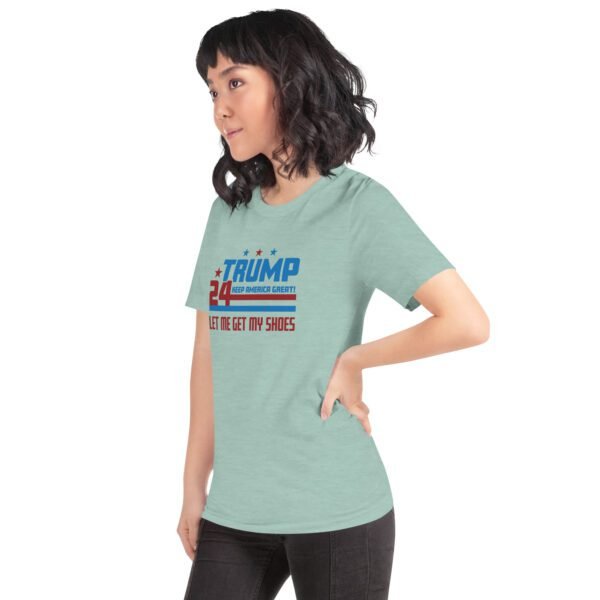 Trump 2024 Keep America Great Graphic T-Shirt in Heather Prism Dusty Blue, Ice Blue, Lilac, Peach, Pebble, Soft Cream, Tan, Toast, White - XS-4XL - 100% Cotton - Donald Elections Tee - Image 26