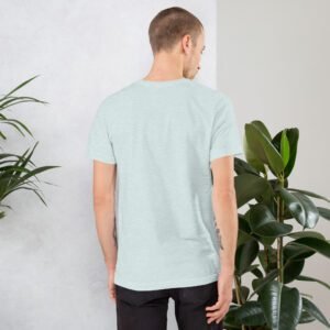 Urban Life Unisex Aqua Black Heather Prism Ice Blue T-Shirt | Combed Cotton | Lightweight