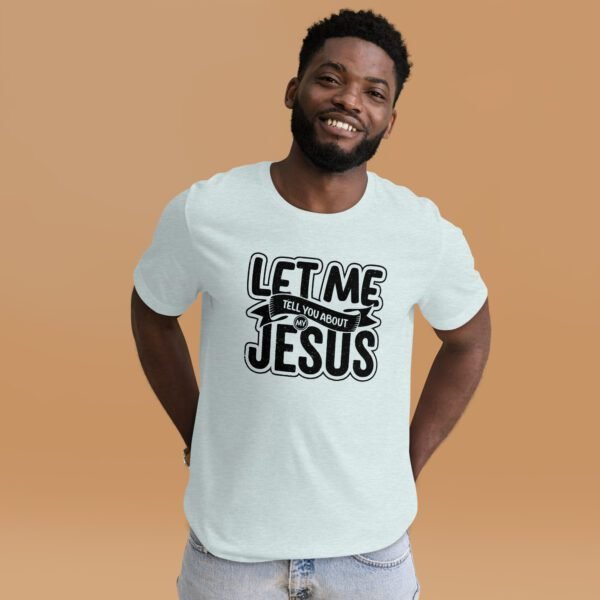 Christian Witness Tee-Shirt in Heather Prism Dusty Blue, Ice Blue, Lilac, Peach, Kelly, Orange, Red, Toast, and White – XS-4XL – Spiritual T-Shirt – 100% Cotton – Lightweight - Image 16