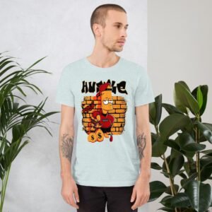 Men's Unisex Aqua Heather Prism Ice Blue T-Shirt | Lightweight Cotton | Urban Life Apparel