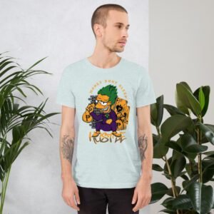 Urban Life Unisex Aqua Black Heather Prism Ice Blue T-Shirt | Combed Cotton | Lightweight