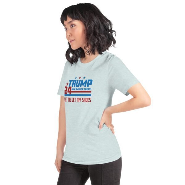 Trump 2024 Keep America Great Graphic T-Shirt in Heather Prism Dusty Blue, Ice Blue, Lilac, Peach, Pebble, Soft Cream, Tan, Toast, White - XS-4XL - 100% Cotton - Donald Elections Tee - Image 44