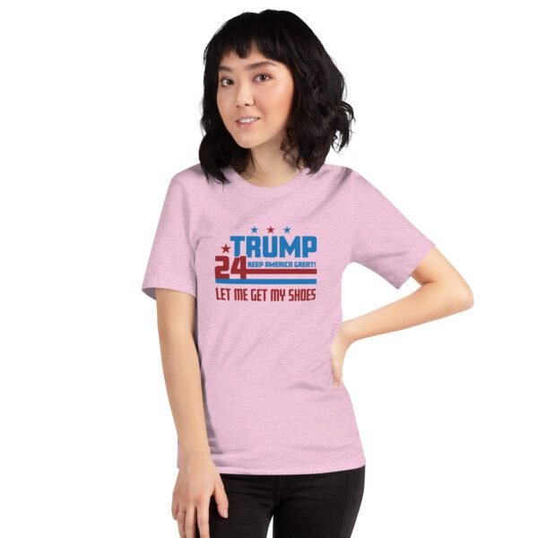 Trump 2024 Keep America Great Graphic T-Shirt in Heather Prism Dusty Blue, Ice Blue, Lilac, Peach, Pebble, Soft Cream, Tan, Toast, White - XS-4XL - 100% Cotton - Donald Elections Tee - Image 13