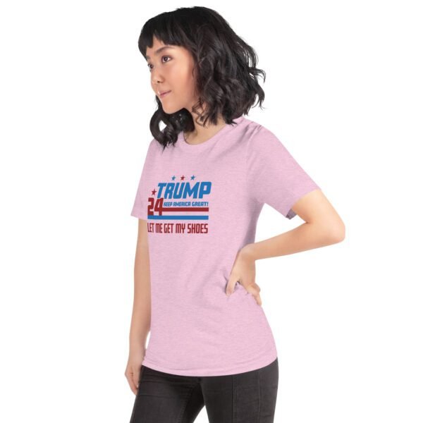 Trump 2024 Keep America Great Graphic T-Shirt in Heather Prism Dusty Blue, Ice Blue, Lilac, Peach, Pebble, Soft Cream, Tan, Toast, White - XS-4XL - 100% Cotton - Donald Elections Tee - Image 14