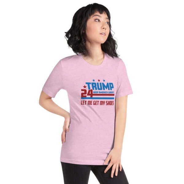 Trump 2024 Keep America Great Graphic T-Shirt in Heather Prism Dusty Blue, Ice Blue, Lilac, Peach, Pebble, Soft Cream, Tan, Toast, White - XS-4XL - 100% Cotton - Donald Elections Tee - Image 15
