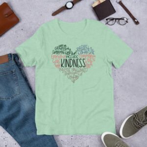 Spread Kindness Daily Classic T-Shirt in Asphalt, Athletic Heather, Berry, and More - Sizes S-4XL - Urban Life Apparel