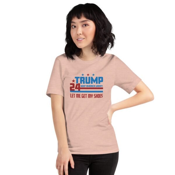 Trump 2024 Keep America Great Graphic T-Shirt in Heather Prism Dusty Blue, Ice Blue, Lilac, Peach, Pebble, Soft Cream, Tan, Toast, White - XS-4XL - 100% Cotton - Donald Elections Tee - Image 31
