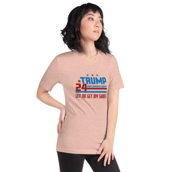 Trump 2024 Keep America Great Graphic T-Shirt in Heather Prism Dusty Blue, Ice Blue, Lilac, Peach, Pebble, Soft Cream, Tan, Toast, White - XS-4XL - 100% Cotton - Donald Elections Tee - Image 33