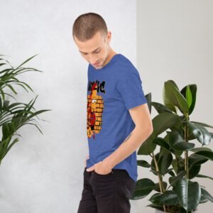 Men's Unisex Aqua Heather Prism Ice Blue T-Shirt | Lightweight Cotton | Urban Life Apparel