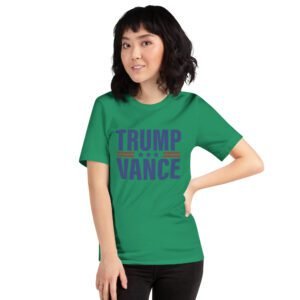 Trump Vance 2024 Election Campaign Tee-Shirt in Black, Citron, Orange | Sizes XS-4XL | Lightweight Cotton | Made to Order