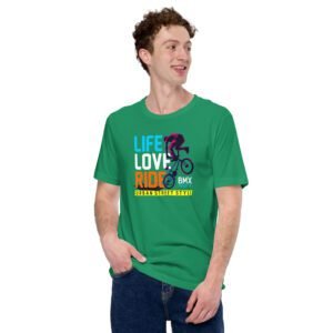 Urban Life BMX T-Shirt in Aqua, Black, Forest, Maroon, Navy, Olive, Red, True Royal | Sizes S-4XL | 100% Cotton