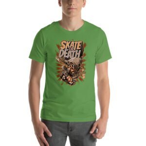 Skate or Death Thrill-Seeker Graphic Tee in Aqua, Ash, Black, Cardinal, Citron, Forest, Leaf, Olive, Red, True Royal, White – Sizes S-4XL – Urban Life T-Shirt