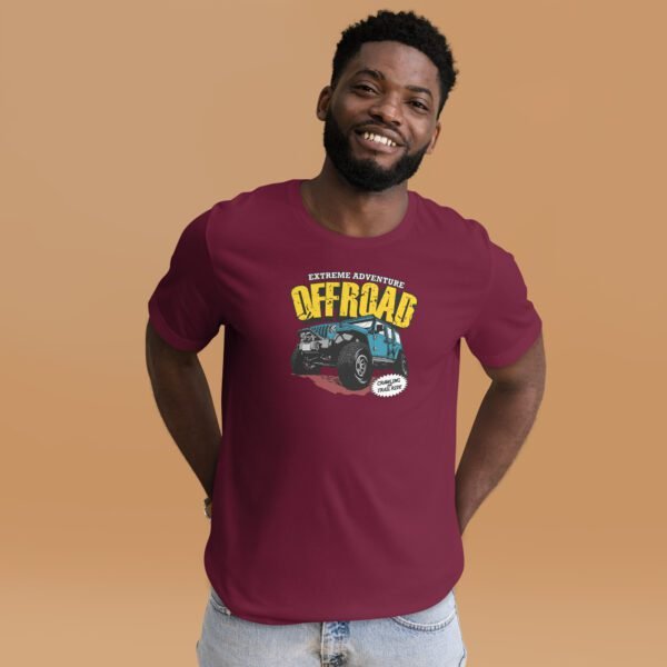 Men's Extreme Off Road Journey Tee-Shirt in Black Heather, Heather Forest, Navy - Sizes S-4XL | 100% Cotton Lightweight Shirt - Image 14