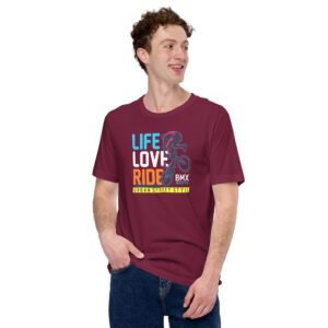 Urban Life BMX T-Shirt in Aqua, Black, Forest, Maroon, Navy, Olive, Red, True Royal | Sizes S-4XL | 100% Cotton