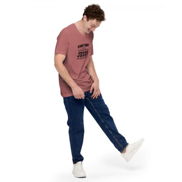 Start Today with Jesus Inspirational Tee | Spiritual T-Shirts in Various Colors and Sizes - Image 11