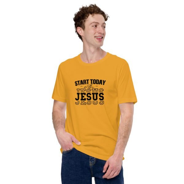 Start Today with Jesus Inspirational Tee | Spiritual T-Shirts in Various Colors and Sizes - Image 13