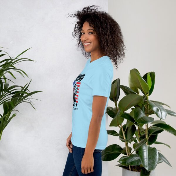 Trump 2024 Take America Back Tee-Shirt in Heather Prism Dusty Blue - Available in Various Sizes - 100% Combed Cotton - Lightweight and Comfortable - Perfect for Donald Supporters - Elections T-Shirts - Image 31